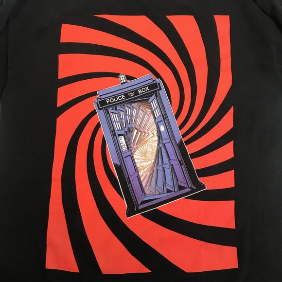 BBC DOCTOR WHO Tardis Vortex T-Shirt Size M - Picture 2 of 7